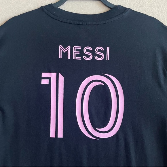 Inter Miami CF Messi‎ #10 Official MLS Licensed Black T-Shirt Men’s in Medium - Picture 5 of 11